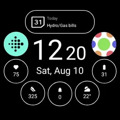 Pixel Slick Watch Face screenshot 1