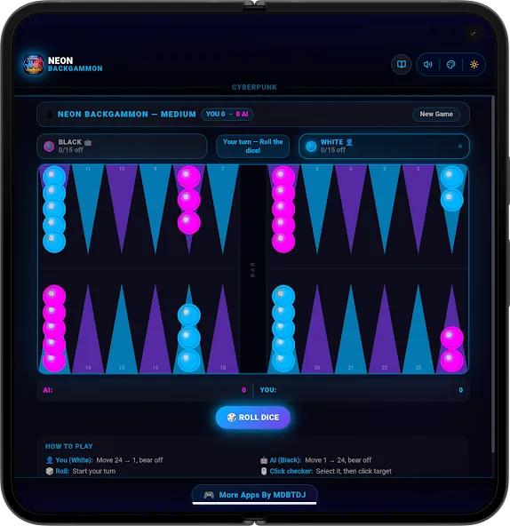 Neon Backgammon Master Offline screenshot 11
