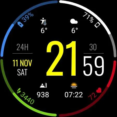 Dens Digital 1 Watch Face screenshot 2