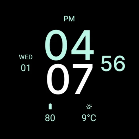 Black Z Watch Face screenshot 8