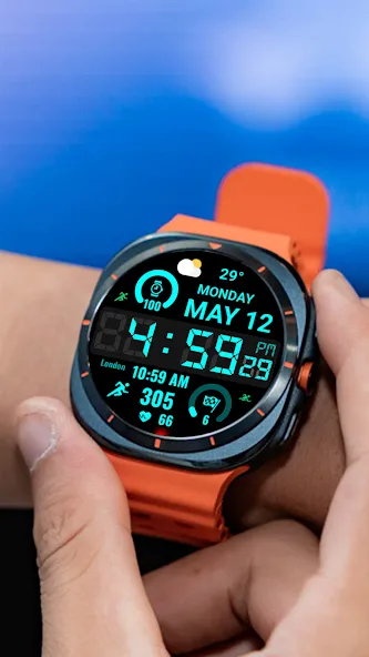 Big Bold Digital WearOS NTV584 screenshot 7