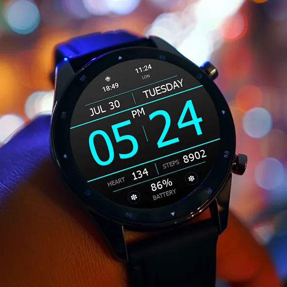 Key WF34 Digital Watch Face screenshot 2