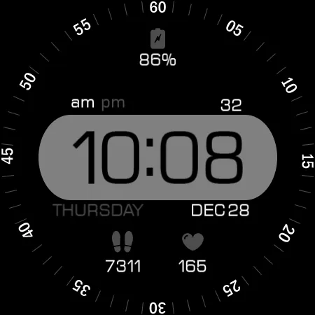 Key060 Digital Watch Face screenshot 27