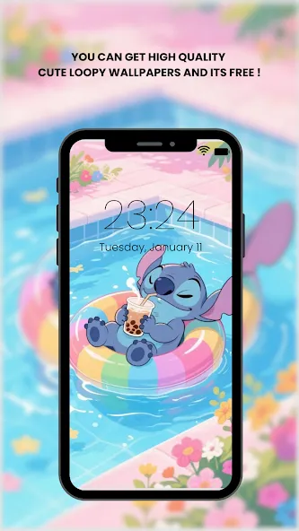Cute Blue Koala Wallpaper HD screenshot 1
