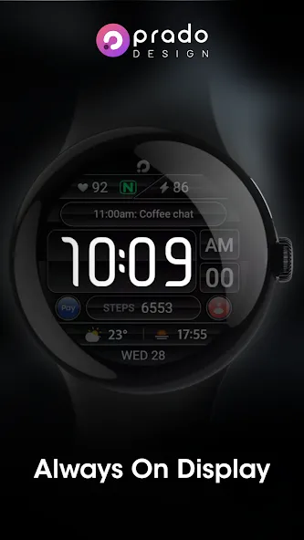 PRADO 61 Digital Watch Face screenshot 5