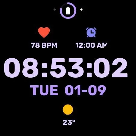 Nighty Digital 24 - watch face screenshot 23