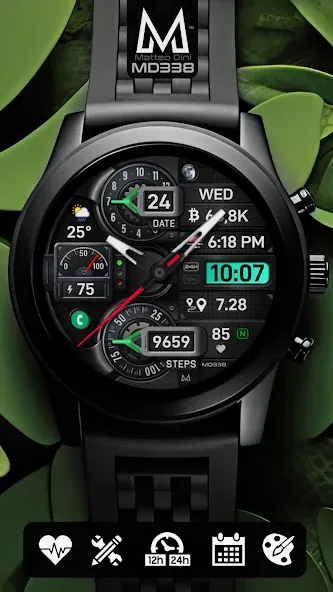MD338 Hybrid watch face screenshot 7