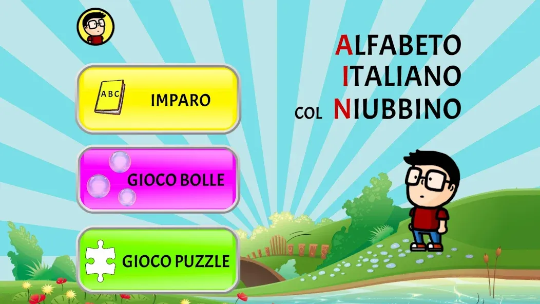 Alfabeto italiano col Niubbino screenshot 1
