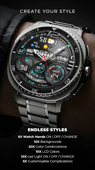 PER32 Ultra Hybrid Watch Face screenshot 2