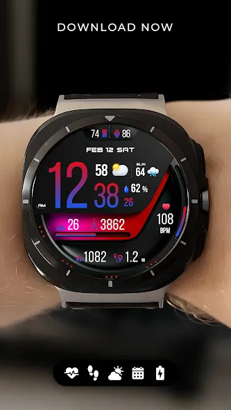PER76 Digital Watch Face screenshot 8