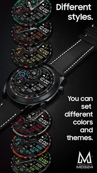 MD324 Hybrid watch face screenshot 5