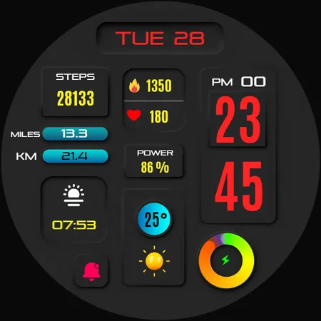 Vega Digital Watch Face screenshot 33