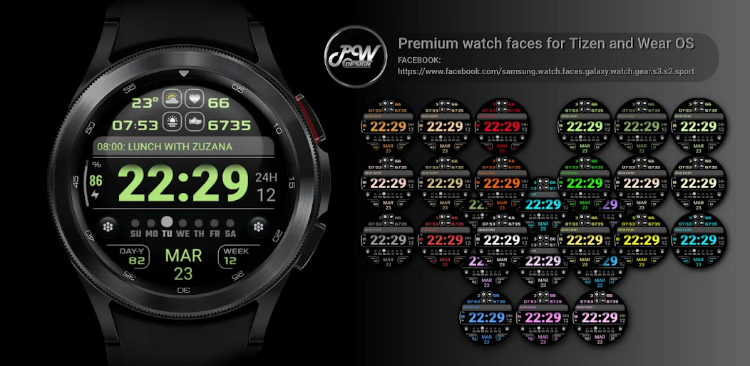 PW72 Sport Digi Watch Face screenshot 2