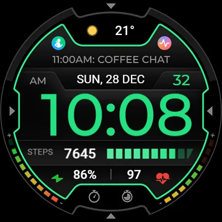 TVV Sport 9 Digital Watch Face screenshot 10