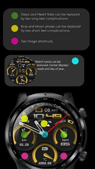 Digital Watch Face CUE107 screenshot 2