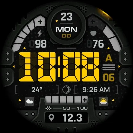 SH067 Watch Face, WearOS watch screenshot 15
