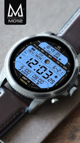 MD112 Digital watch face screenshot 6