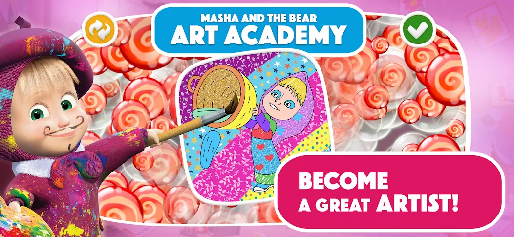 Masha and the Bear: Art Games screenshot 2
