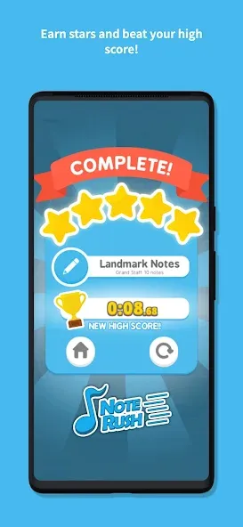 Note Rush: Learn to Read Music screenshot 7