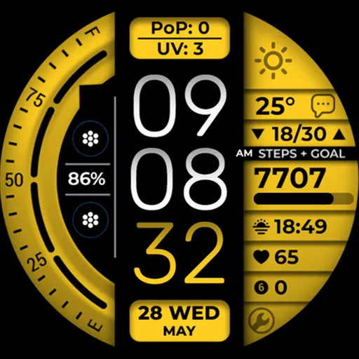 Digital Watch Face OMG 377 screenshot 24