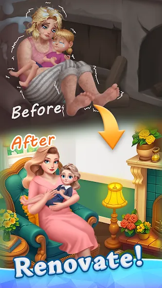 Beauty Tiles: Story & Makeover screenshot 2