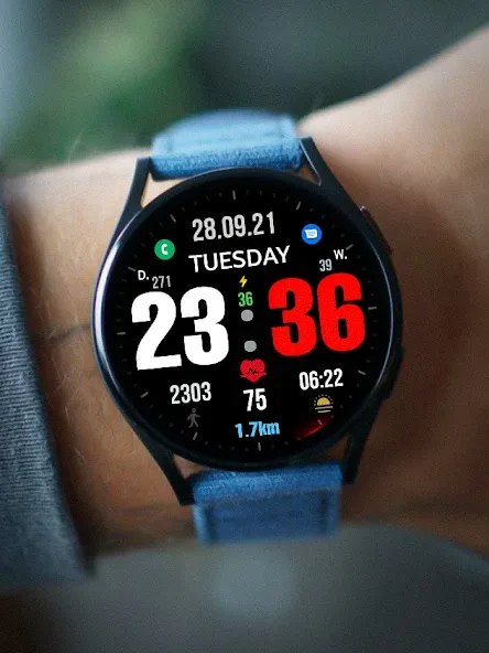 Big dgt mod 5M Watch face screenshot 4
