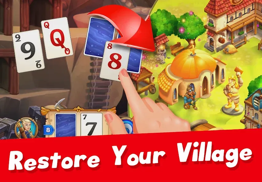 Solitaire Arthur Tale TriPeaks screenshot 1