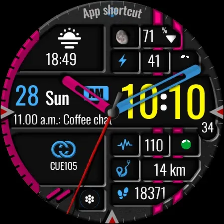 Digital Watch Face CUE105 screenshot 12