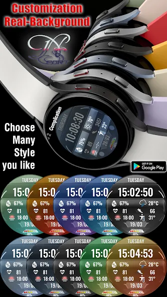 N-SPORT692 Big Dial Watch Face screenshot 6