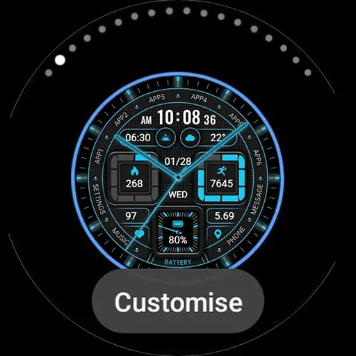 Fluorescence Clock ZKin Watch screenshot 44