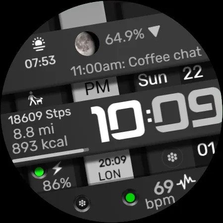 Digital Watch Face CRC042 screenshot 13