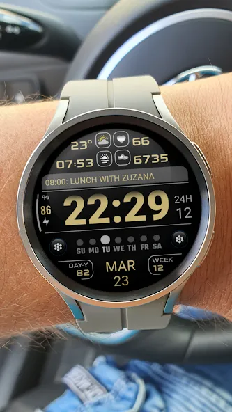 PW72 Sport Digi Watch Face screenshot 1