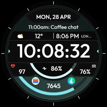 TVV Workout 4 Watch Face screenshot 9