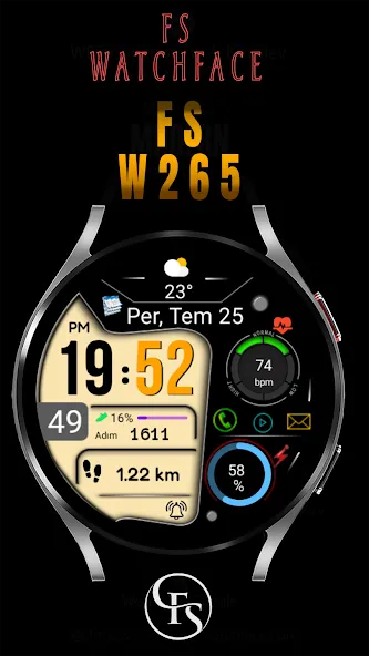 Digital Watchface FSW265 screenshot 3