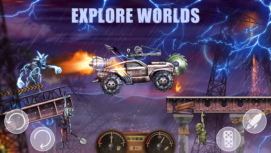 Zombie Hill Racing: Earn Climb screenshot 4