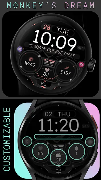 Dream 144 Digital Watch Face screenshot 3