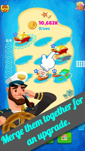 Idle Battleship Tycoon screenshot 1