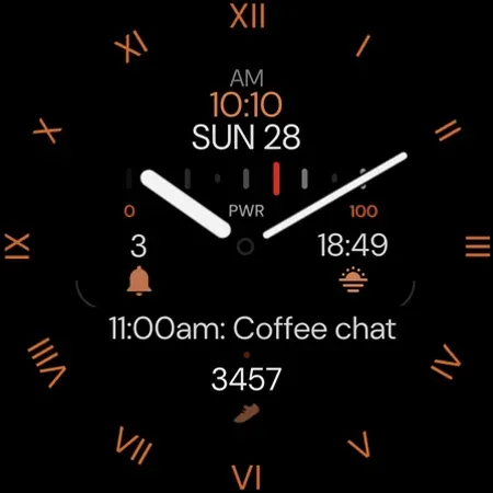 Minimal Black v32 Watch Face screenshot 13