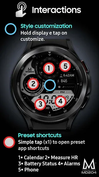 MD204 - Digital watch face screenshot 8