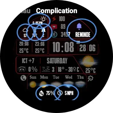 N-SPORT750 DigitalWeather Face screenshot 15