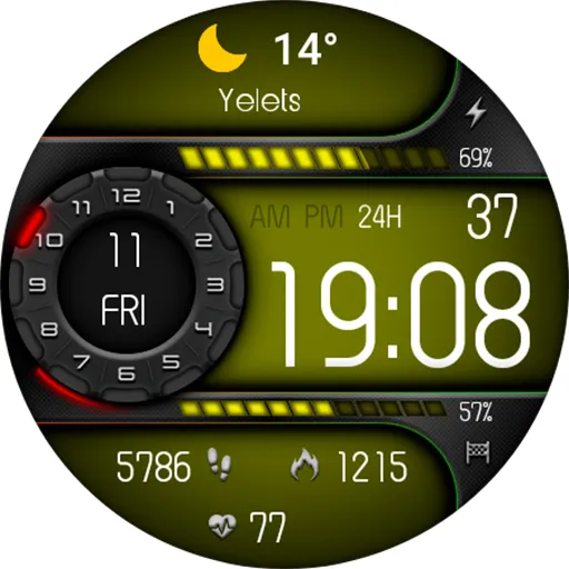 Digital Odaxuwo Watch face screenshot 19