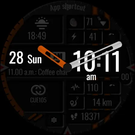Digital Watch Face CUE105 screenshot 16