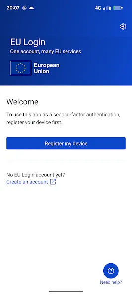 EU Login screenshot 1