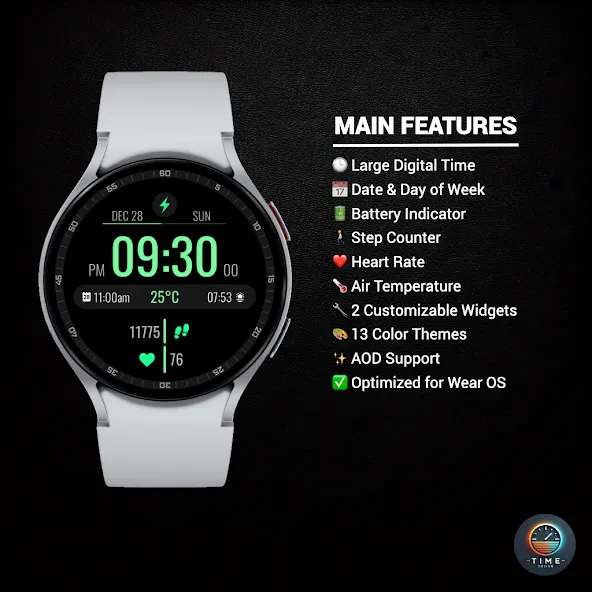 Electronic Time Watch Face screenshot 2