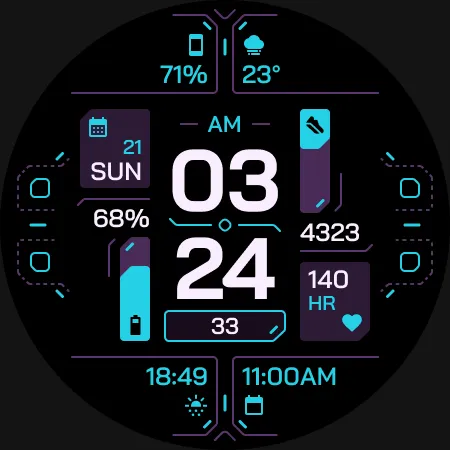 TKS 25 Circuit Watch Face screenshot 9