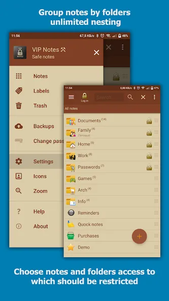 VIP Notes screenshot 1