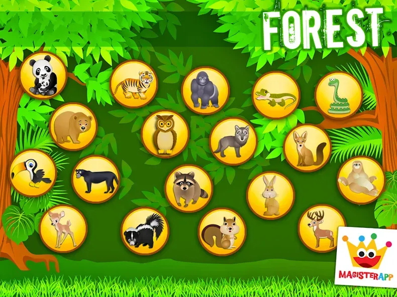 Forest - Kids Coloring Puzzles screenshot 14