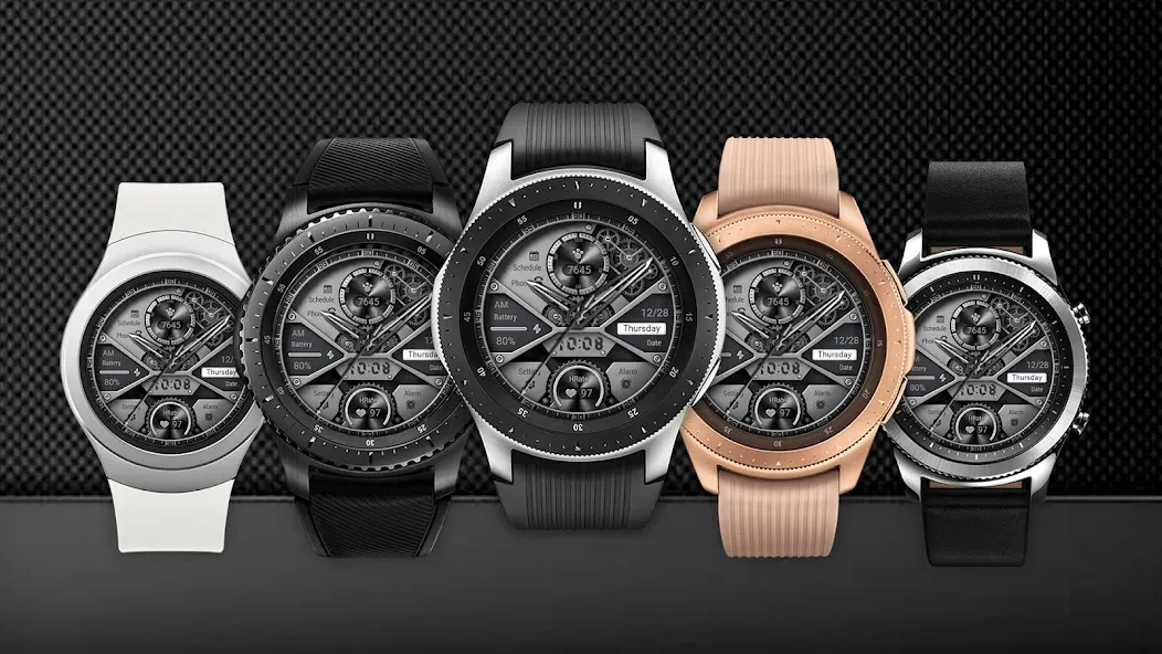 ZKin WatchFace White Machinery screenshot 1