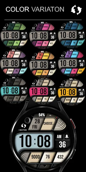 Modern Digital Watch Face IN21 screenshot 7