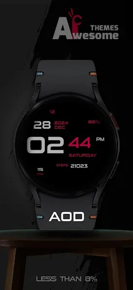 Dotline - Dark Watch Face screenshot 14